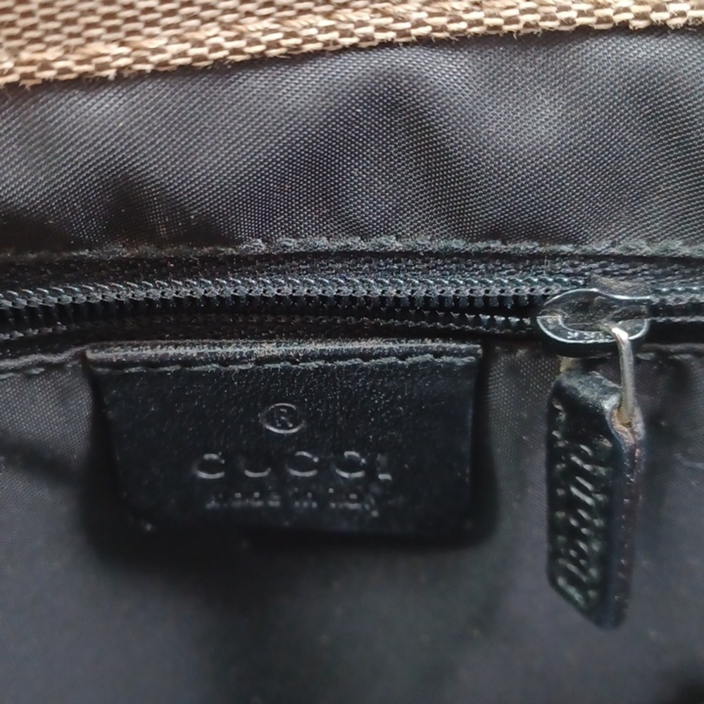 Gucci Vintage Rehab Tote Black Bamboo Handles - Picture 9 of 16